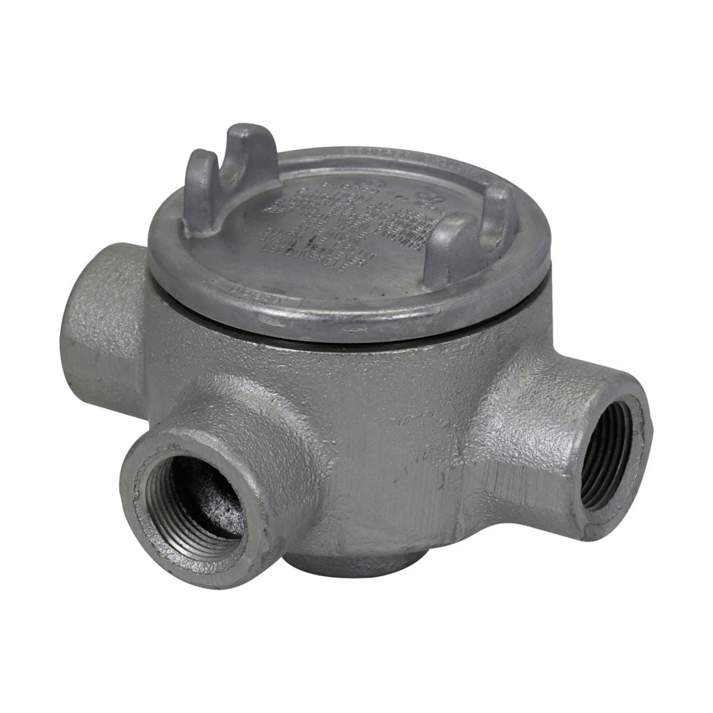Eaton GUAW16 Conduit Outlet Box Explosionproof Feraloy Iron Alloy 1/2" Trade Size GUA