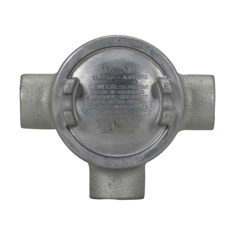 Eaton GUAW16 Conduit Outlet Box Explosionproof Feraloy Iron Alloy 1/2" Trade Size GUA