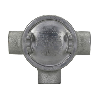 Eaton GUAW16 Conduit Outlet Box Explosionproof Feraloy Iron Alloy 1/2" Trade Size GUA