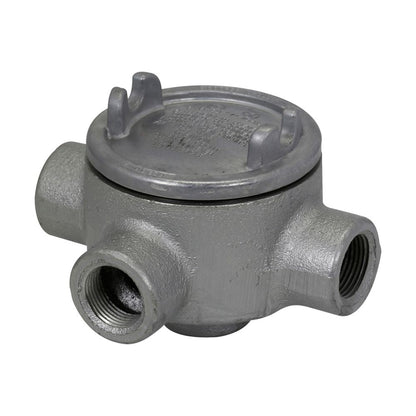 Crouse-Hinds GUAW26 Conduit Outlet Box | 3" W Shape Cover 3/4" Conduit GUA
