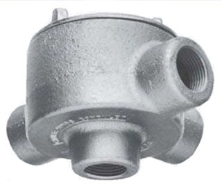 Crouse-Hinds GUAW26SA Conduit Outlet Body Aluminum 3" Cover 3/4" Connection GUA