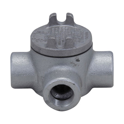 Crouse-Hinds GUAX16 Conduit Outlet Box | Explosion-Proof Feraloy Iron X Shape 1/2-Inch GUA