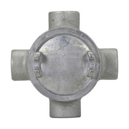 Crouse-Hinds GUAX26 Outlet Box | Explosionproof 3" Cover 3/4" Trade Size GUA