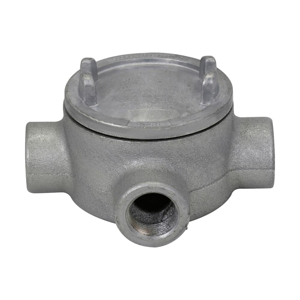 Crouse-Hinds GUAX69 Conduit Outlet Box | 5-Inch Cover X Shape 2-Inch Trade Size GUA