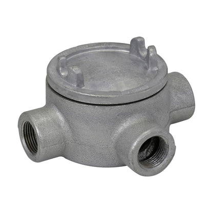 Crouse-Hinds GUAX69 Conduit Outlet Box | 5-Inch Cover X Shape 2-Inch Trade Size GUA