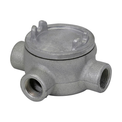 Crouse-Hinds GUAX69 Conduit Outlet Box | 5-Inch Cover X Shape 2-Inch Trade Size GUA