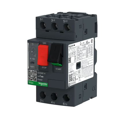 Square D GV2ME14 Motor Starter | 3P 3Ph 600V 10A TeSys GV2