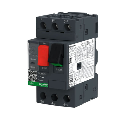 Schneider Electric GV2ME21 Motor Starter 3 pole 3 phase 600V 23A TeSys GV2