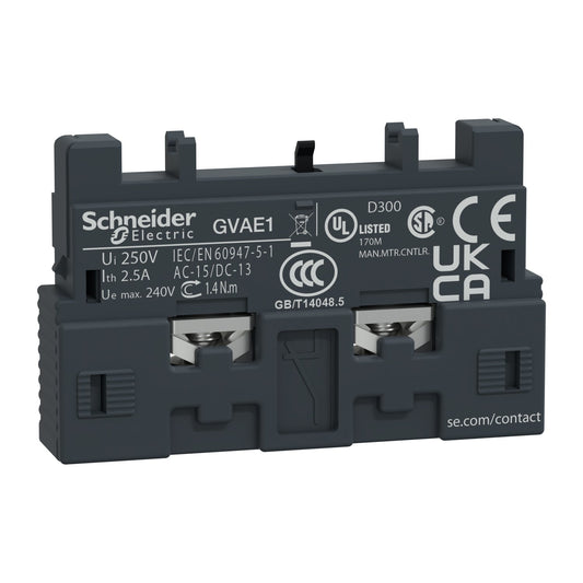 Square D GVAE1 Contactor And Motor Starter Auxiliary | 600V 2000A 3P 3PH Bolt-On LSH 1NO Solid State