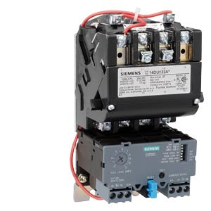 Siemens - 14DUE32AC - Non-reversing motor starter Size 1, Three phase full voltage, Solid-state overload relay, OLRelay amp range, 10-40a 220-240/440-480VAC, 60HZ coil, Combination type, No enclosure - Essential Electric Supply