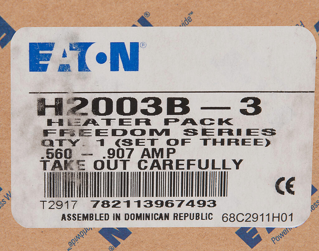 Eaton H2003B-3 Heater Element | 0.56A Min 0.91A Max Freedom Series