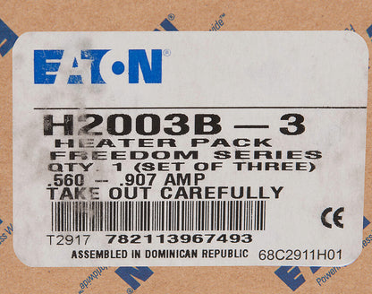 Eaton H2003B-3 Heater Element | 0.56A Min 0.91A Max Freedom Series