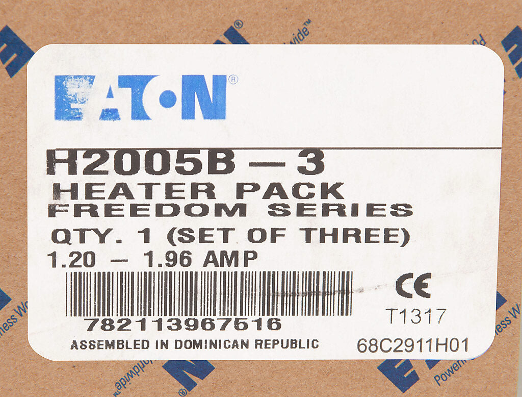 Eaton H2005B-3 Heater Element | 1.2A Min 1.96A Max Freedom Series