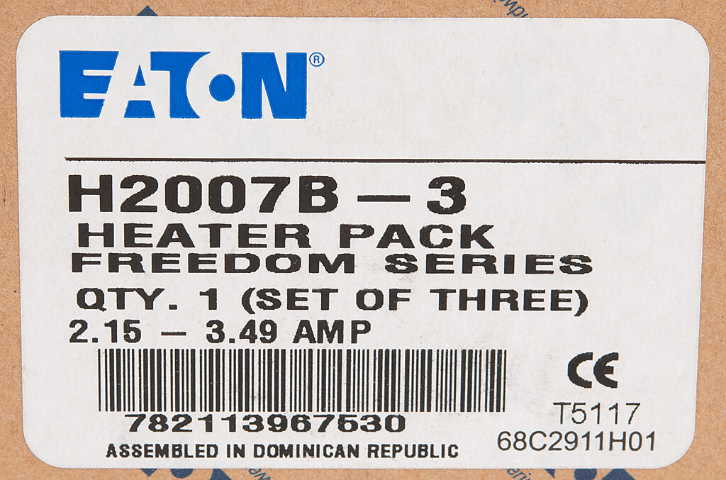 Eaton H2007B-3 Heater Element | 2.15A to 3.49A Freedom Series