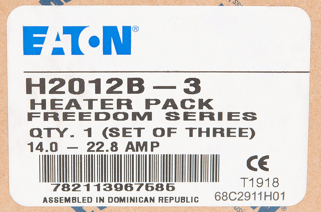 Eaton H2012B-3 Heater Element | 14A to 22.8A Freedom Series