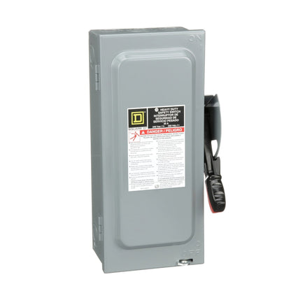 Square D H221N Disconnect Switch | 240V 30A Fusible 1 Phase 2 Pole Series F