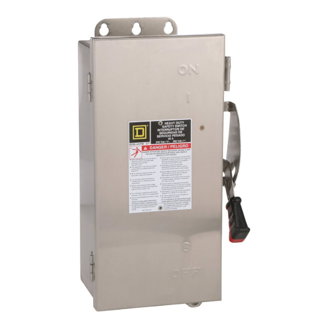 Schneider Electric H222DS Disconnect | 240V 60A Fusible Switch Series F