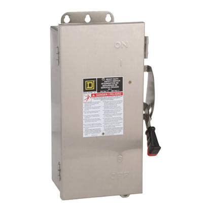 Schneider Electric H222DS Disconnect | 240V 60A Fusible Switch Series F