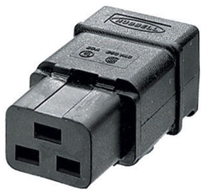 Hubbell H320C IEC 320 Straight Blade Connector | 16A 250V Female