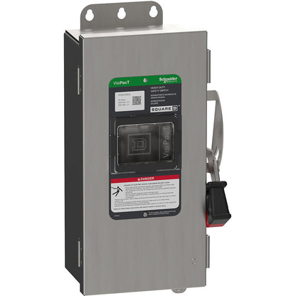 Square D H321DS Disconnect Switch | 240V 30A 3P Fusible Series F