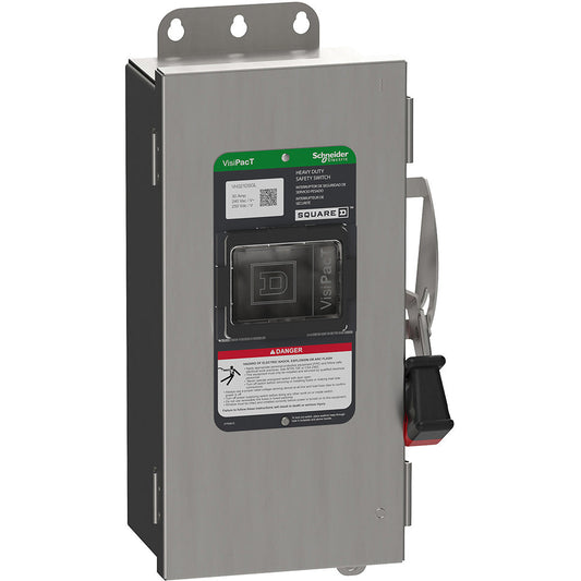 Square D H321DS Disconnect Switch | 240V 30A 3P Fusible Series F