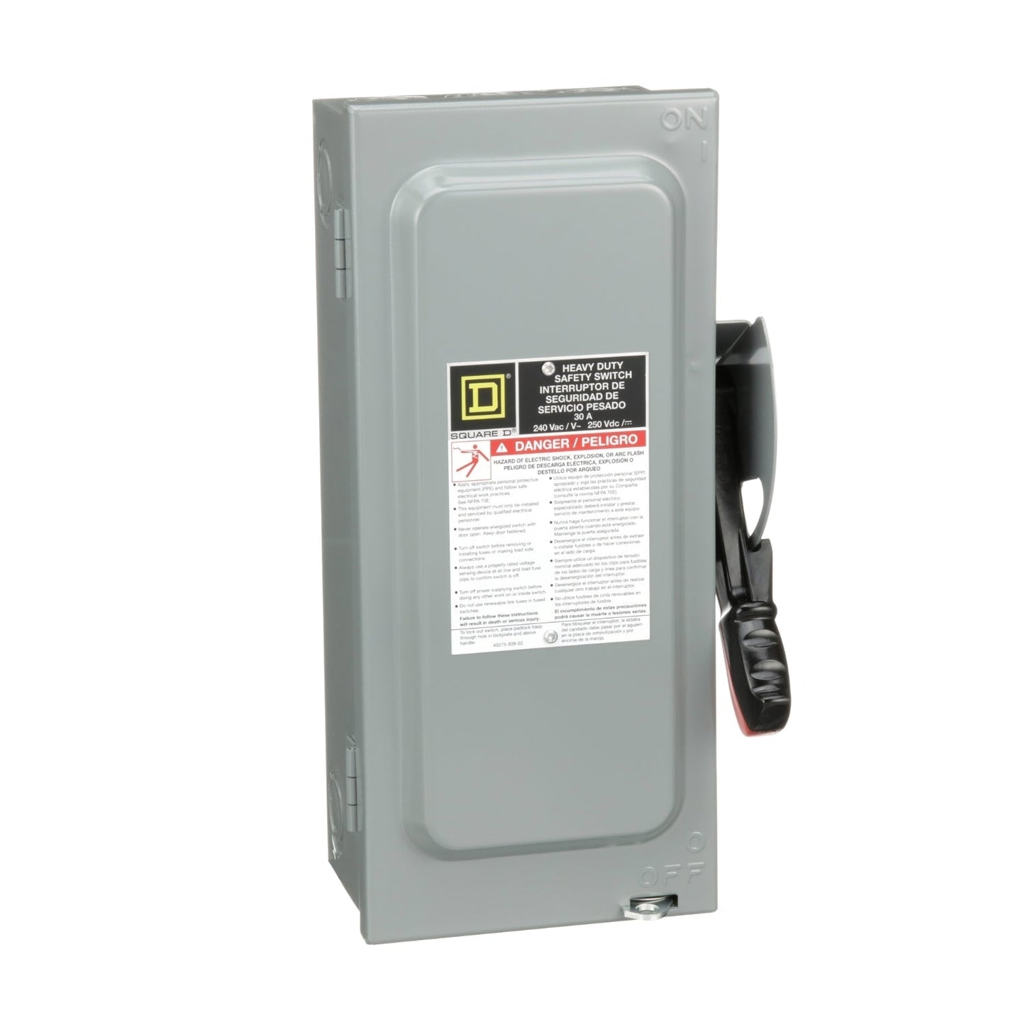Square D H321N Disconnect Switch | 240V 30A 3P Fusible Series F