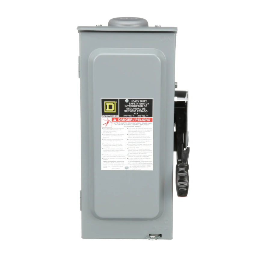 Square D H321NRB Disconnect Switch | 240V 30A 3P Fusible Series F