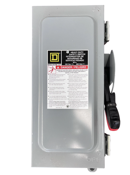 Square D H322AWK Disconnect Switch | 240V 60A 3P Fusible 200kA@240V