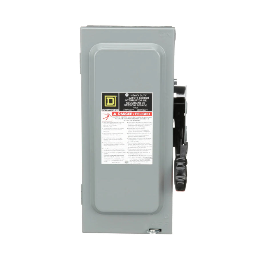 Square D H322NRB Disconnect Switch | 240V 60A 3P Fusible 200kA@240V Series F
