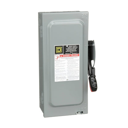Square D H361N Disconnect Switch | 600V 30A 3P Fusible Series F