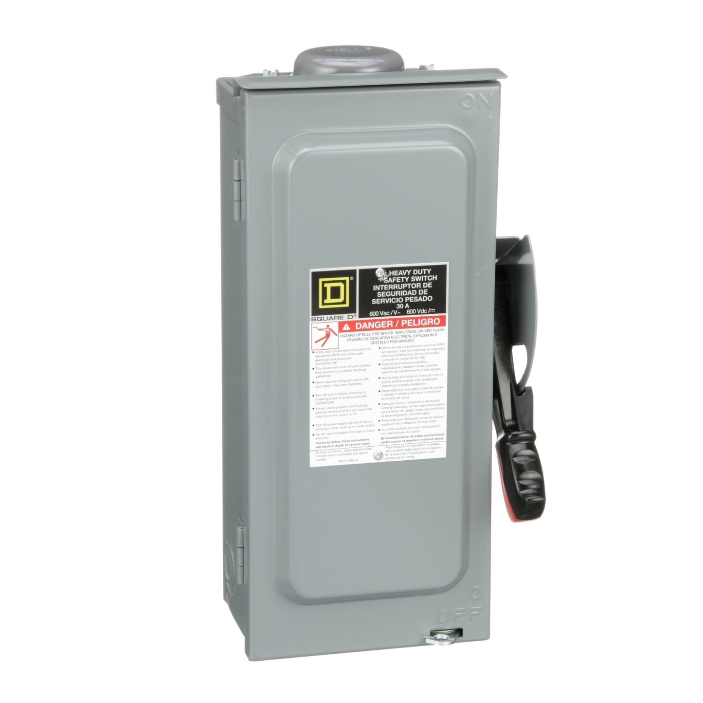 Square D H361RB Disconnect | 600V 30A Fusible Switch Series F