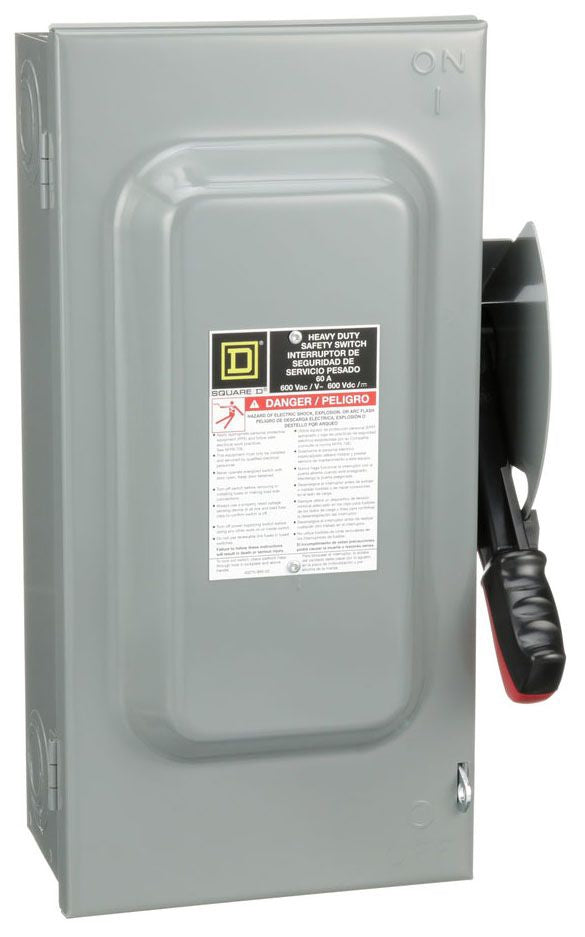 Square D H362 Disconnect Switch 600V 60A Fusible Series F