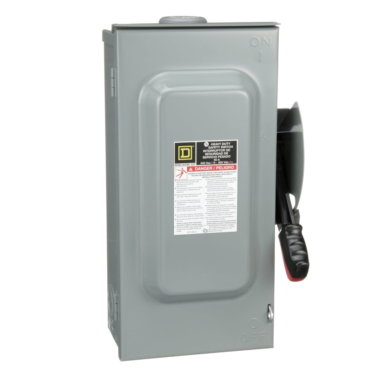 Square D H362NRB Disconnect Switch | 600V 60A 3P Fusible Series F