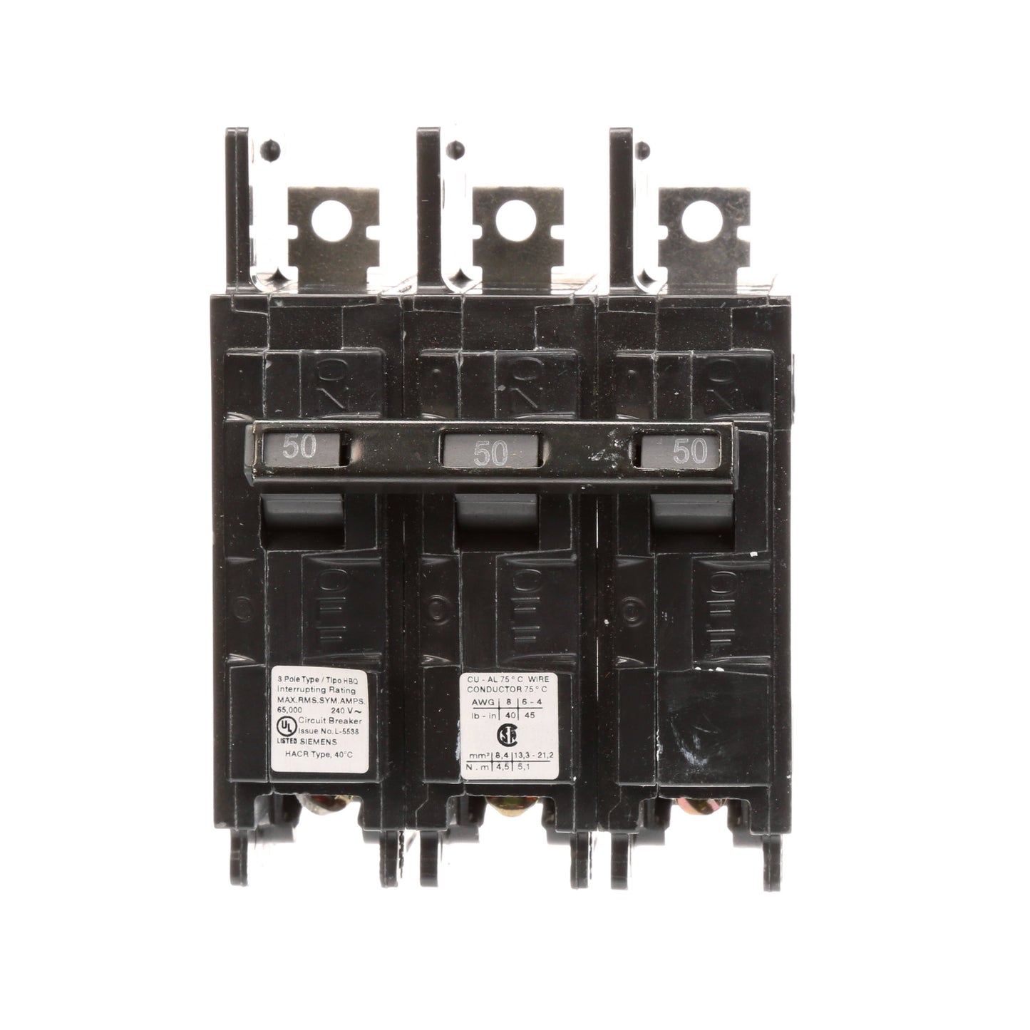 Siemens HB3B050 Circuit Breaker | BQ Series HBQ 240V 50A