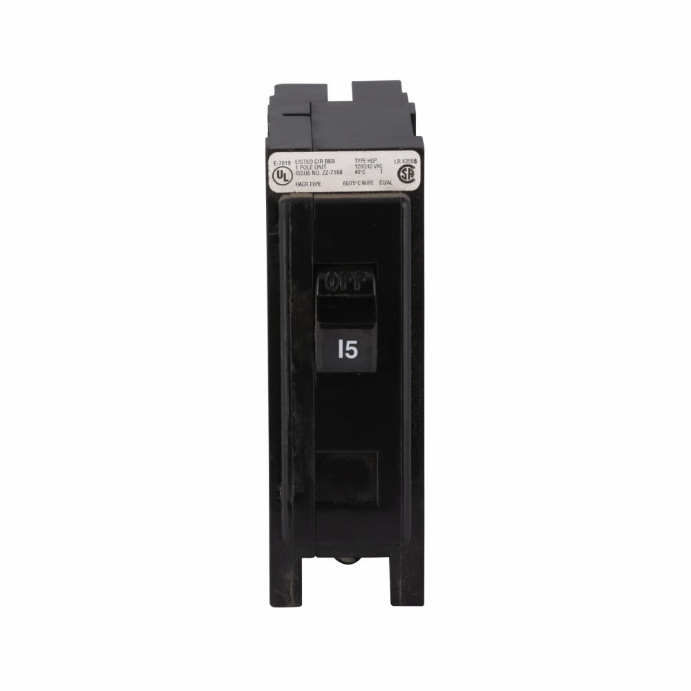 HBAX1015 - Cutler Hammer Bolt-On 240V 15A 1 pole circuit breaker 42kA@120V - Essential Electric Supply