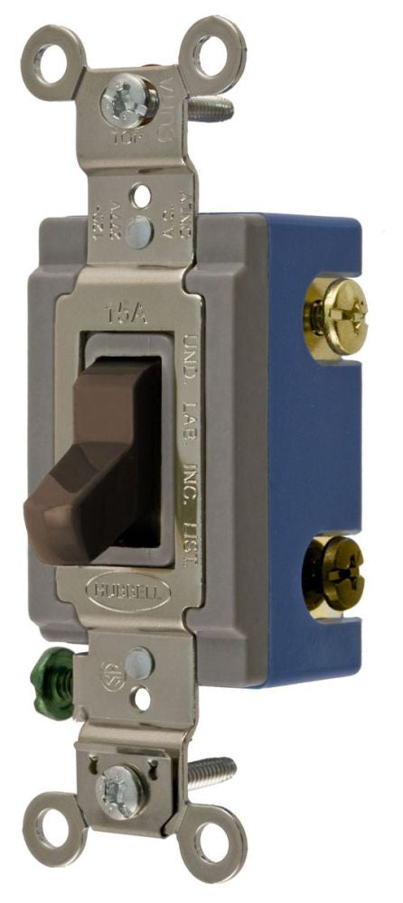 Hubbell HBL1203 Toggle switch | 15A 120/277V AC Extra Heavy Duty Industrial Grade