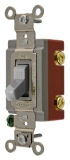 Hubbell HBL1221GY Toggle Switch | 20A 120/277V AC HBL