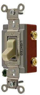 Hubbell HBL1221IL Toggle switch | 20A 120/277V AC Industrial Grade Illuminated