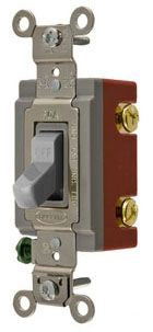 Hubbell HBL1223GY Toggle switch | 20A 120/277V AC HBL