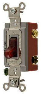Hubbell HBL1223PL Toggle switch | 20A 120/277V AC