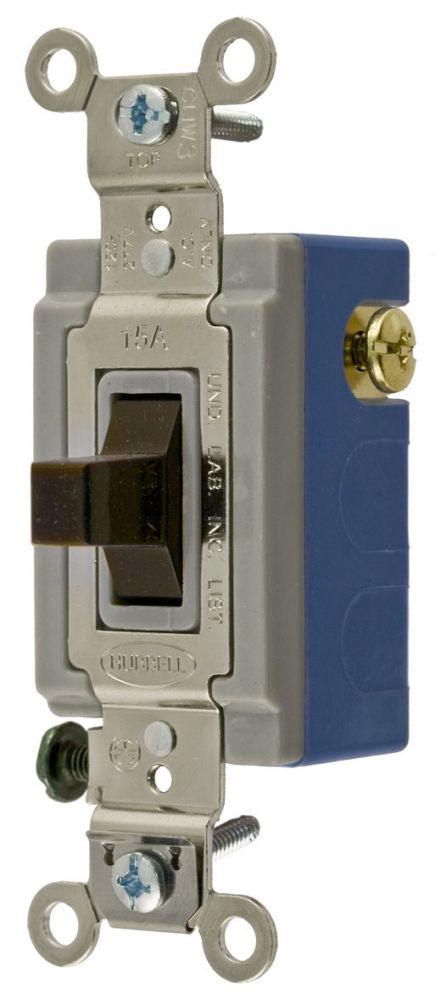 Hubbell HBL1556 Toggle Switch | 15A 120/277V AC SPDT Center-Off