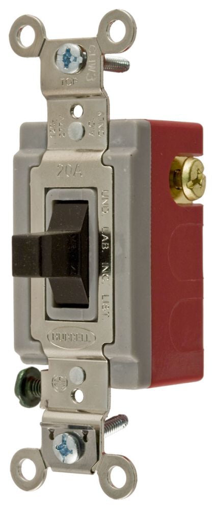 Hubbell HBL1557 Toggle Switch | Single Pole Double Throw 20A 120/277V AC