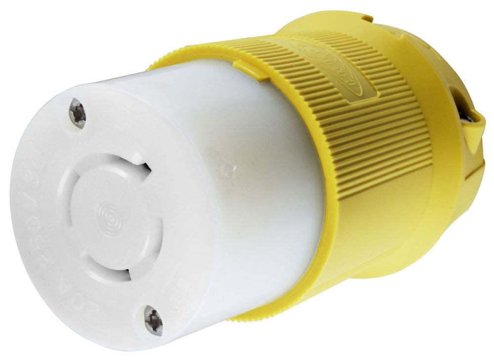 Hubbell HBL24CM23 Industrial Connector | 20A 3-Phase 250V 3-Pole 4-Wire NEMA L15-20R Twist-Lock