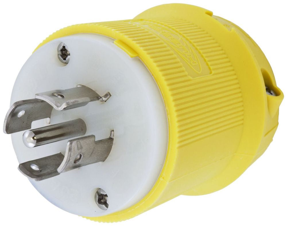 Hubbell HBL25CM11 Twist-Lock Corrosion Resistant Insulgrip Plug Flat Cable Application