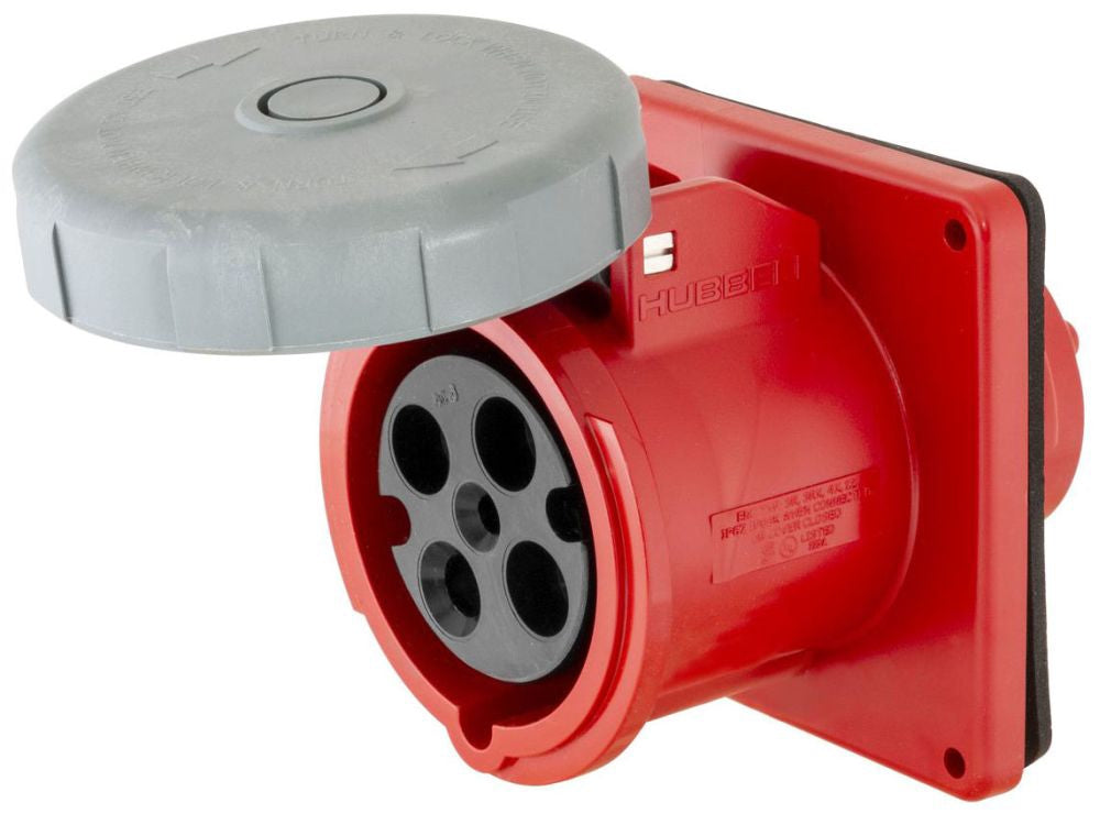 Hubbell HBL4100R7W Pin and Sleeve | 480V