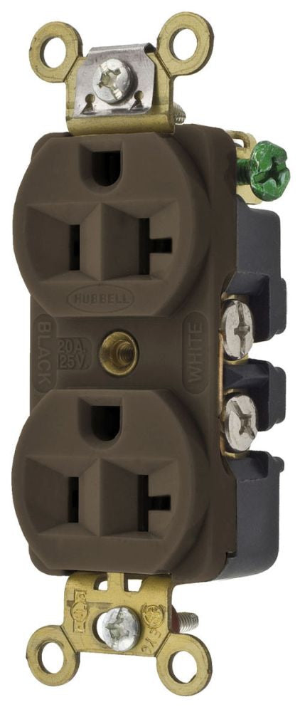 Hubbell HBL5352 Industrial Duplex Receptacle | 15A 125V 2P3W HBL