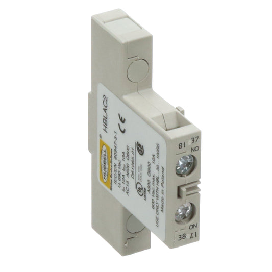 Hubbell HBLAC2 Contactor And Motor Starter Auxiliary | Motor Control