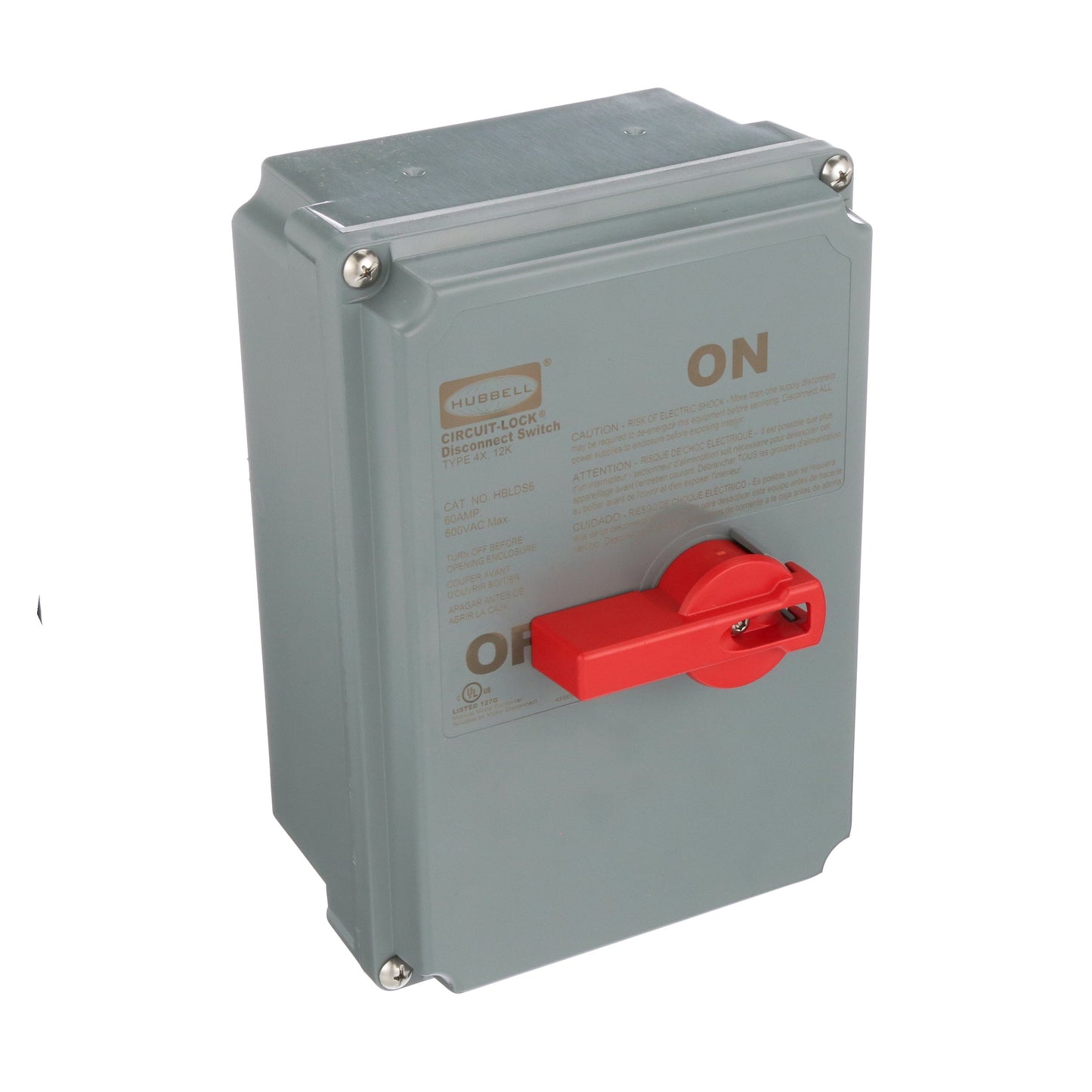 Hubbell HBLDS6 Switch | Circuit Lock HBLDS 600V 60A