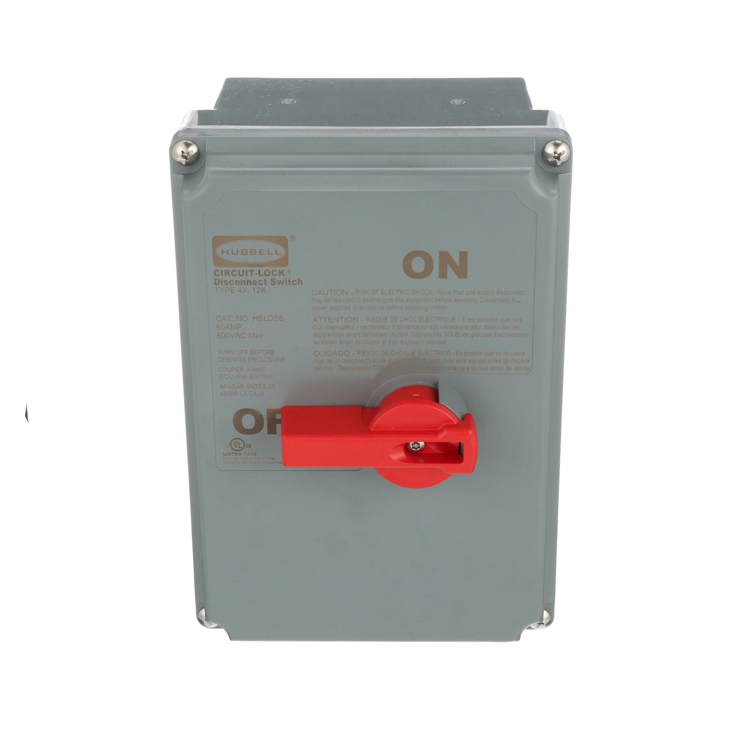 Hubbell HBLDS6 Switch | Circuit Lock HBLDS 600V 60A