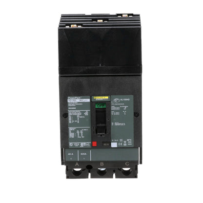 Square D HDA36040 Circuit Breaker | 600V 40A 3P 18kA@480V I-Line Style Plug-In Powerpact